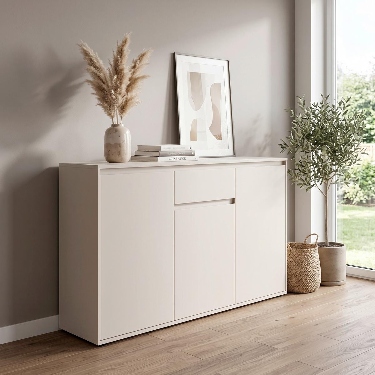 Komoda Zapato - kašmir, Moderno, drvni materijal/plastika (137/85/35cm) - Modern Living