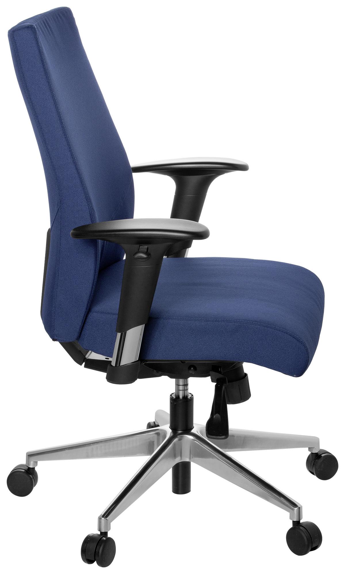 Pisarniški Stol Pro-tec 250, Temno Modra - črna/barve aluminija, Moderno, kovina/umetna masa (57/116/51cm) - MID.YOU