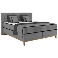 Boxbett Elena Graphitfarben ca. 200x200cm - Graphitfarben, KONVENTIONELL, Holz/Holzwerkstoff (200/200cm) - Sembella