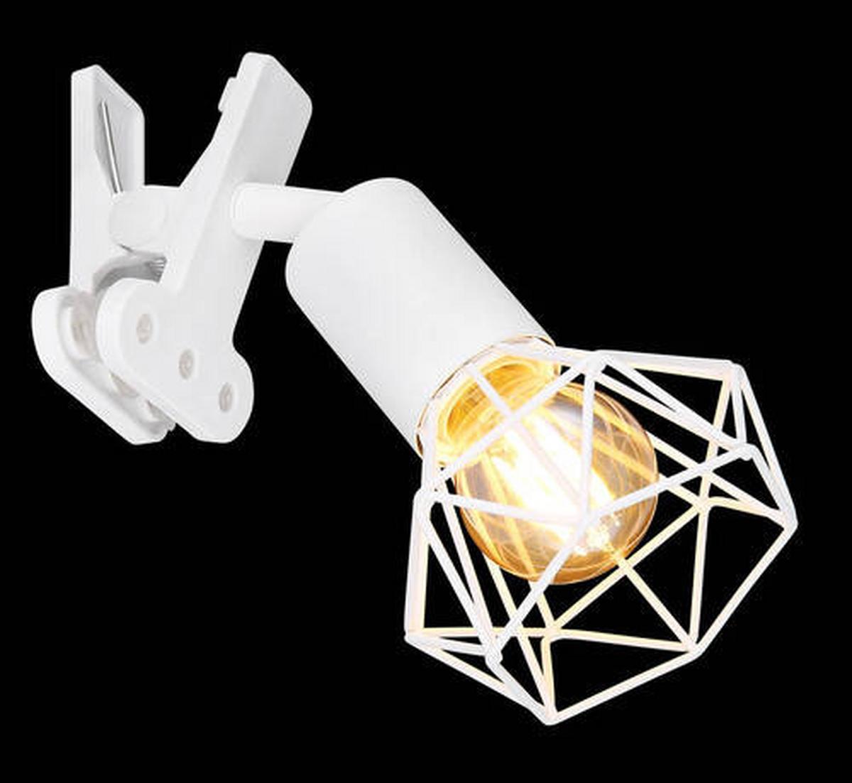 Svjetiljka Sa Stezaljkom 54802wk - bijela, Basics, metal (13/9,2/18,8cm) - Globo