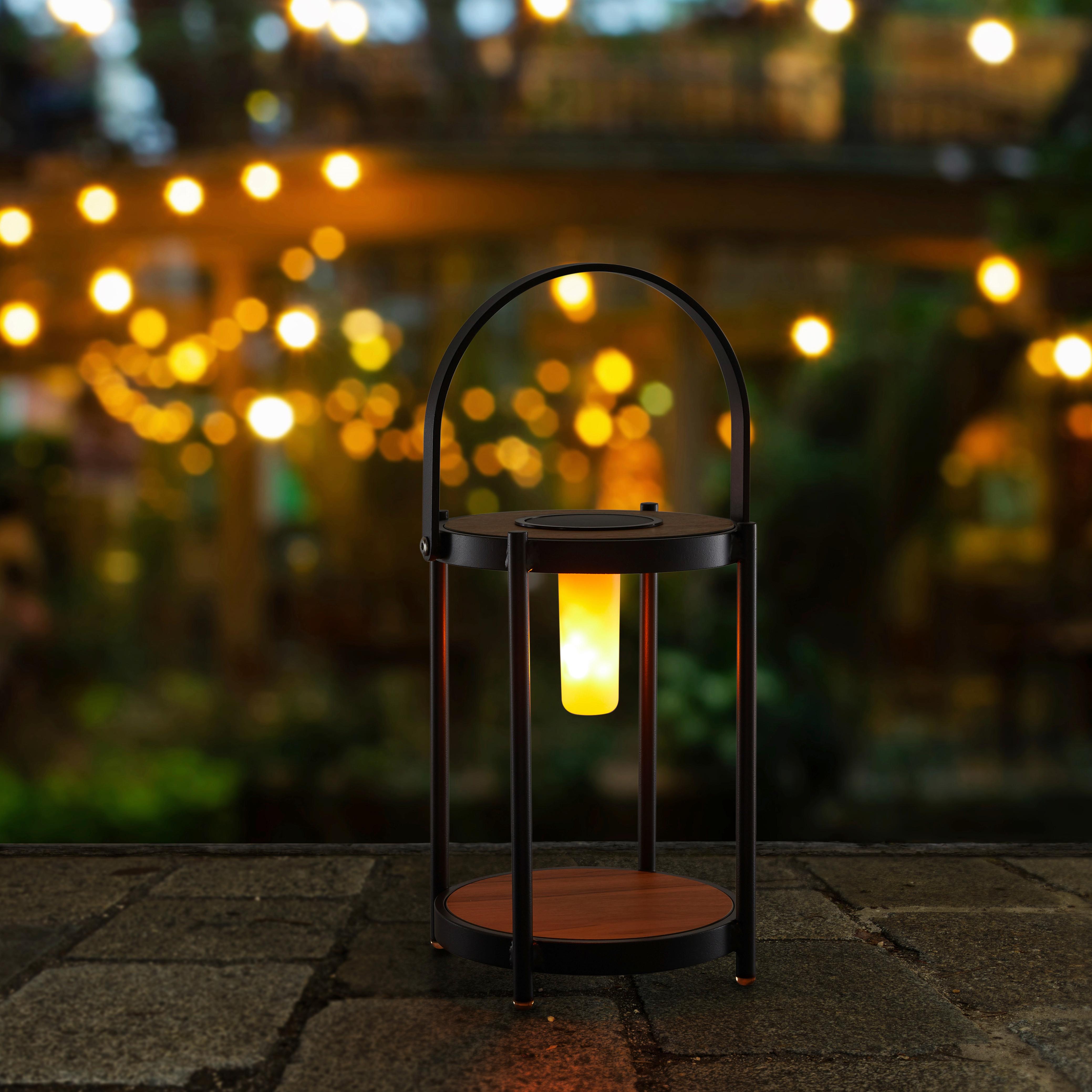 Solarleuchte Piola Schwarz Solar - Schwarz, MODERN, Kunststoff/Metall (20/29/20cm) - Bessagi Garden