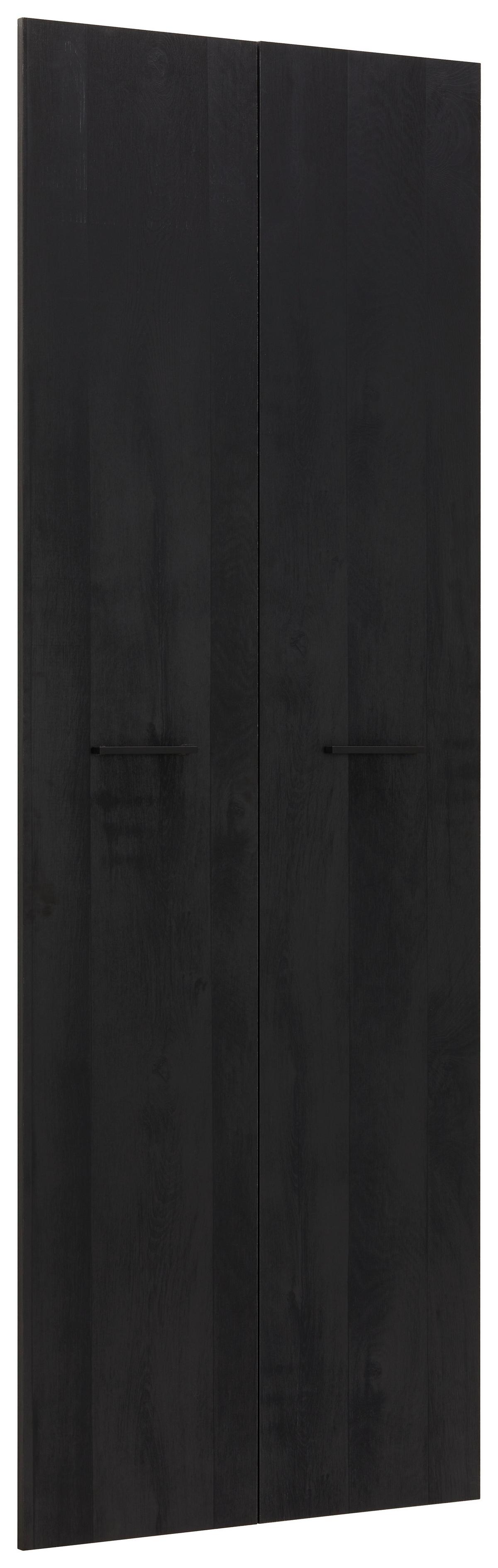 Türenset in Schwarz ca. 75x210x2cm - Schwarz, MODERN, Holzwerkstoff/Metall (75/210/2cm) - Mömax