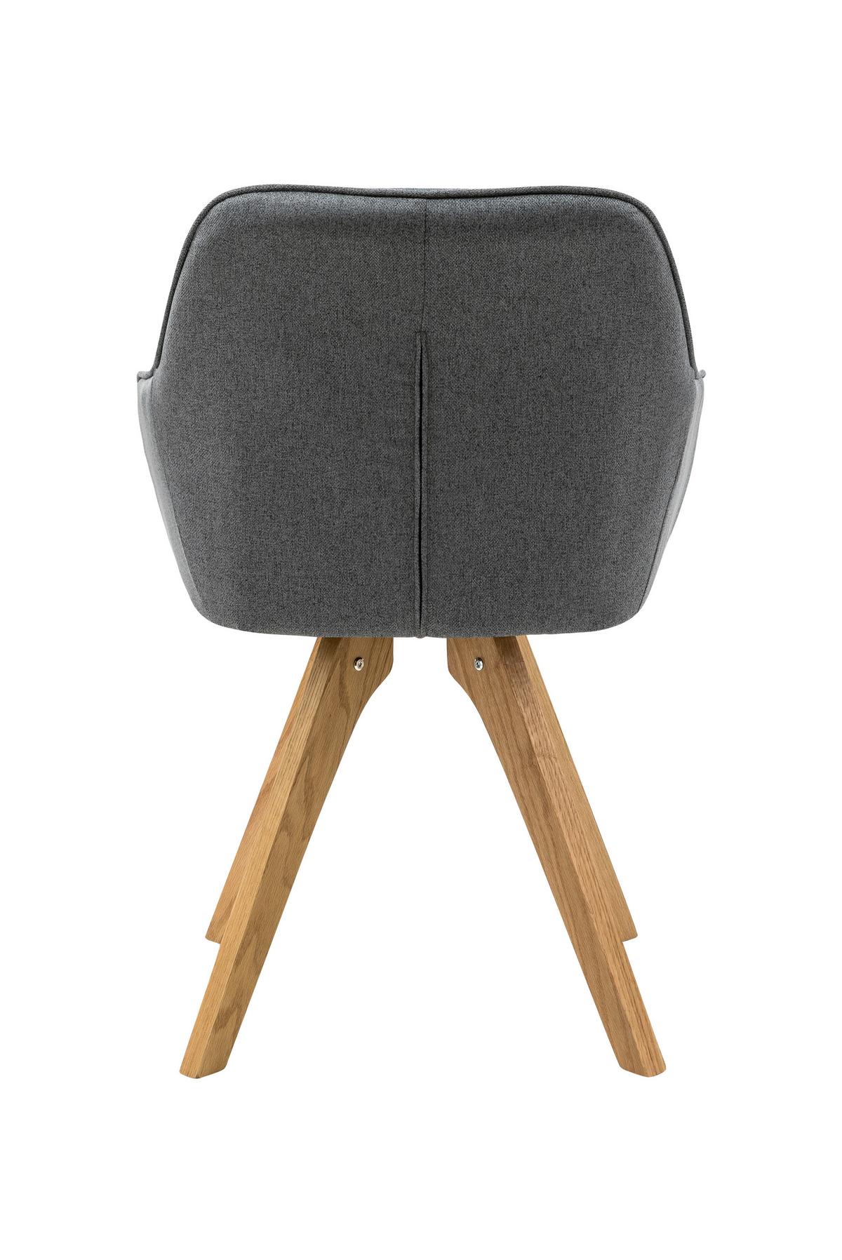 Set Naslanjačev Diamant, Siva, 2-Delni - siva/naravne barve, Moderno, tekstil/les (59/88/61cm) - Livetastic