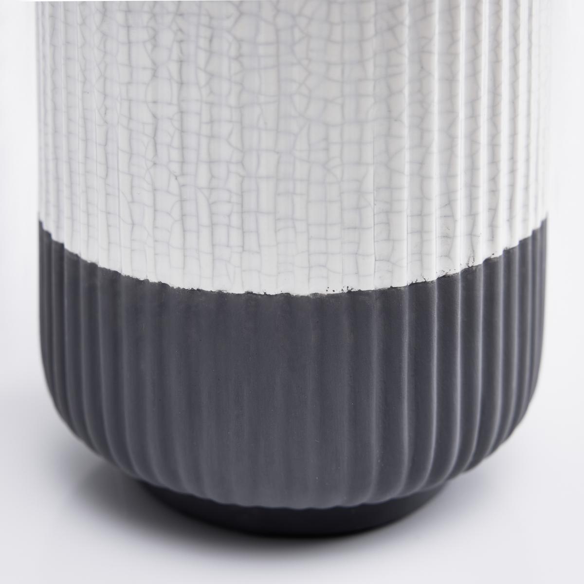 Vaza Rezzo - siva/bela, Moderno, keramika (10,8/20cm) - Bessagi Home