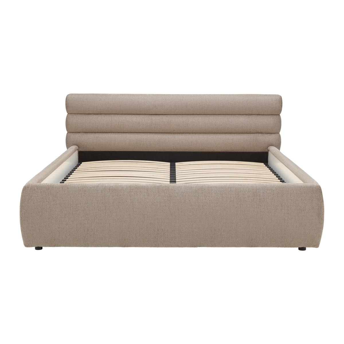 Polsterbett Megan Beige ca. 180x200cm - Beige, KONVENTIONELL, Holzwerkstoff/Textil (180/200cm) - Premium Living