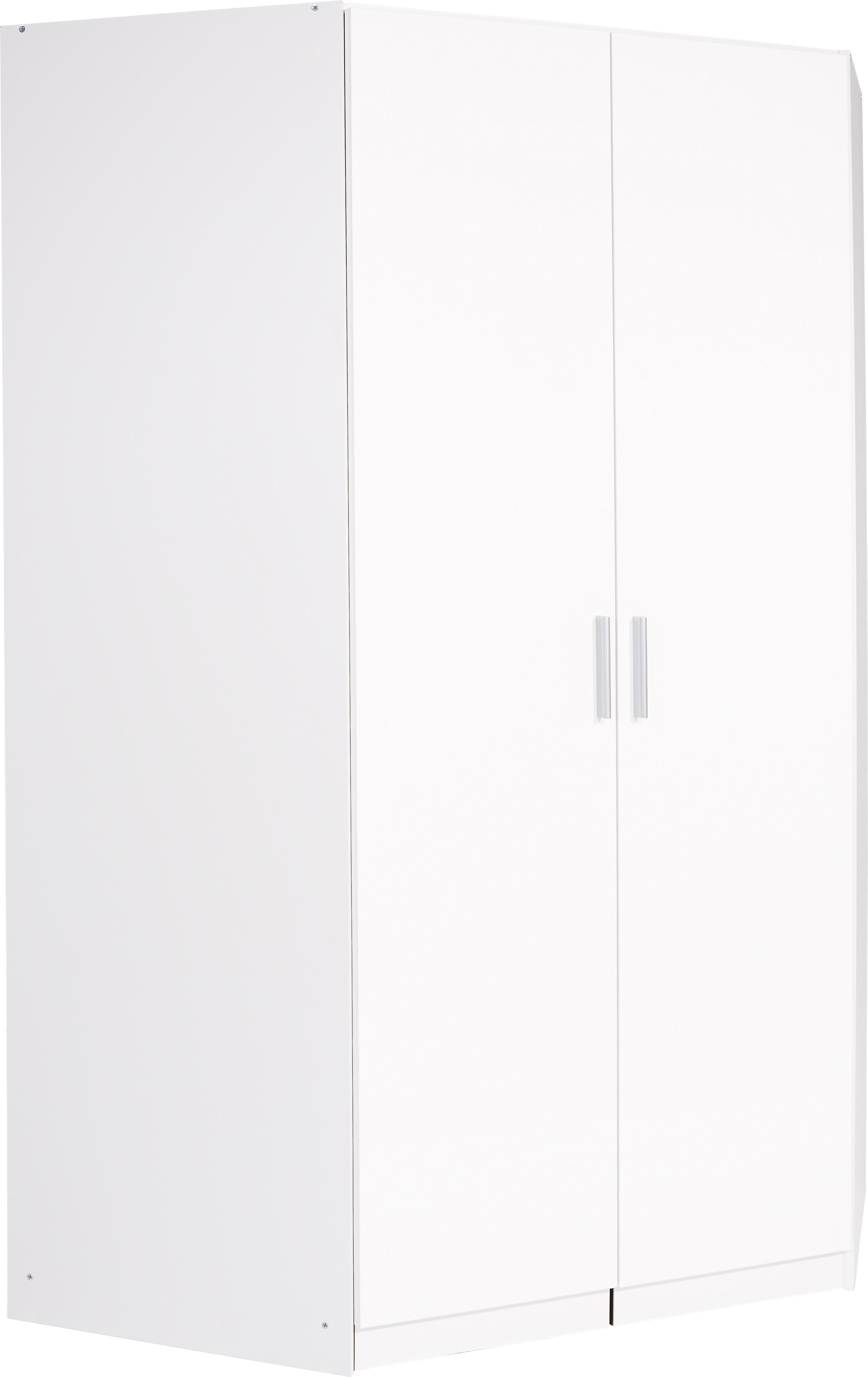 Nastavek Za Omaro Celle - bela/barve aluminija, Moderno, umetna masa/leseni material (117/39/117cm) - Premium Living