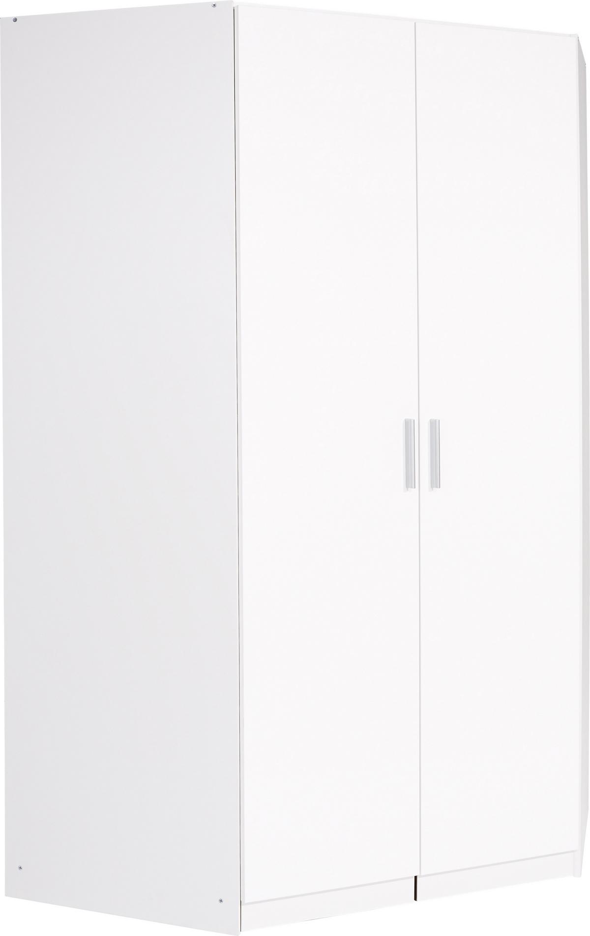 Nastavak Ormara Celle - bijela/bijela visoki sjaj, Moderno, drvni materijal/plastika (117/39/117cm) - Modern Living
