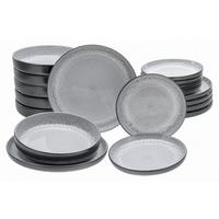 Tafelservice Nordic Fjord Hellgrau, 18-teilig - Hellgrau, Trend, Keramik - Creatable