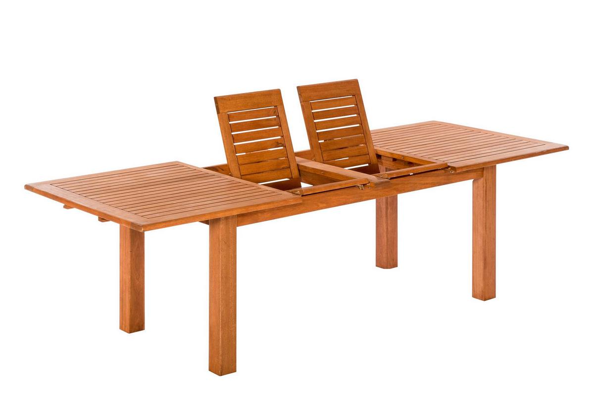Gartentischgruppe Maracaibo 7-tlg. - Eukalyptusholzfarben, KONVENTIONELL, Holz - Gardenson
