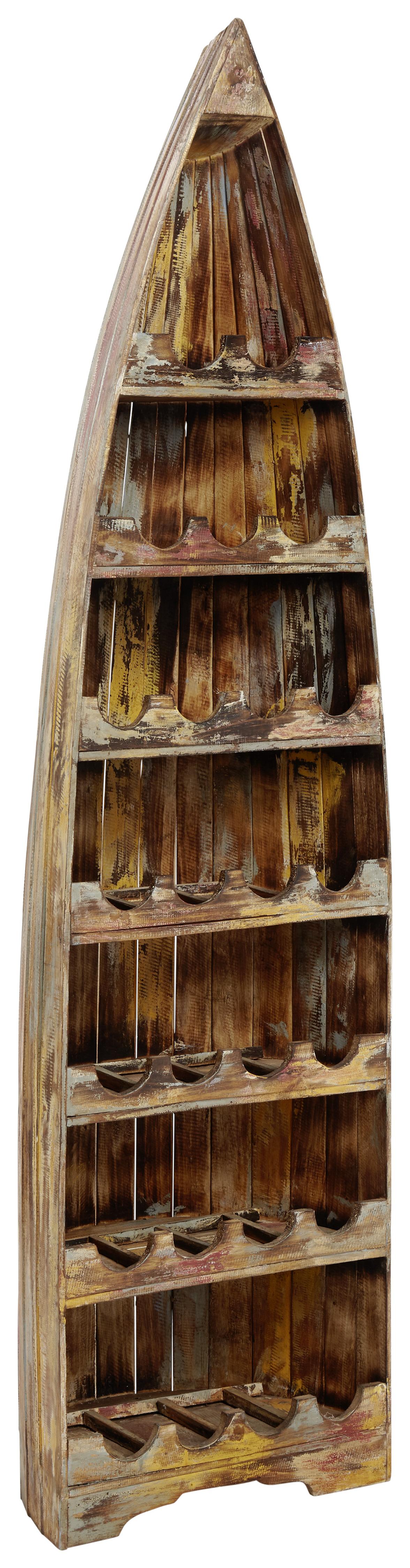 Weinregal Braun - Braun, Lifestyle, Holz (56/200/42cm) - Modern Living