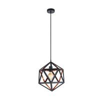 Hängeleuchte 43348* Embleton 1 - Schwarz/Kupferfarben, Design, Metall (30.5/110cm) - Eglo