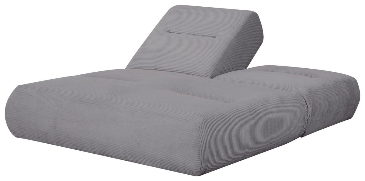Zofa Luna, Siva, Funkcija Ležišča - siva, Design, tekstil (159/88/160cm) - Livetastic
