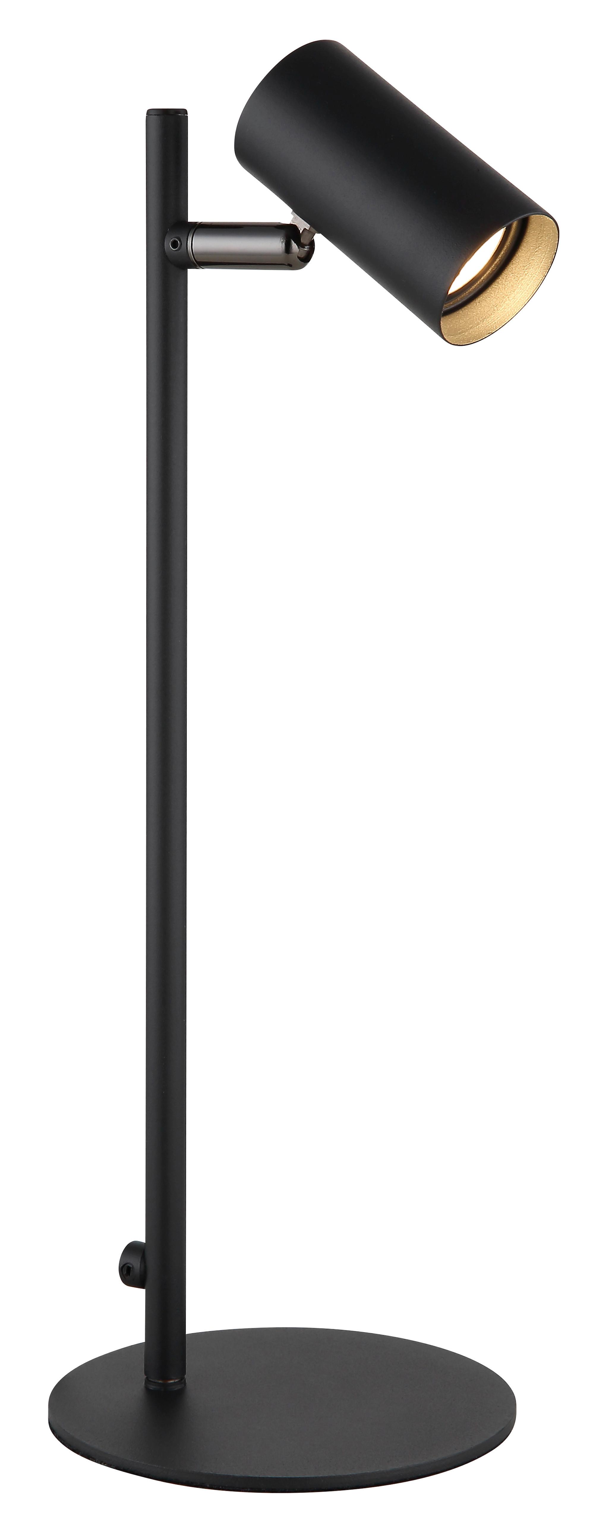 Led Stolna Svjetiljka Este - crni krom/crna, Design, metal/plastika (13/35,5cm) - Globo