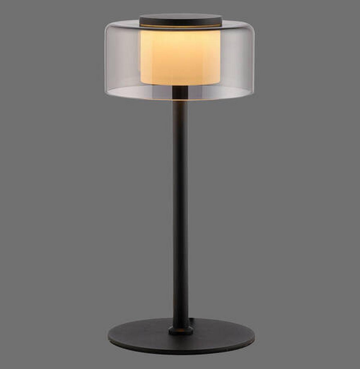 LAMPA STOŁOWA LED 4110-18 RIKA - czarny, Design, tworzywo sztuczne/metal (15/15/33cm) - Paul Neuhaus