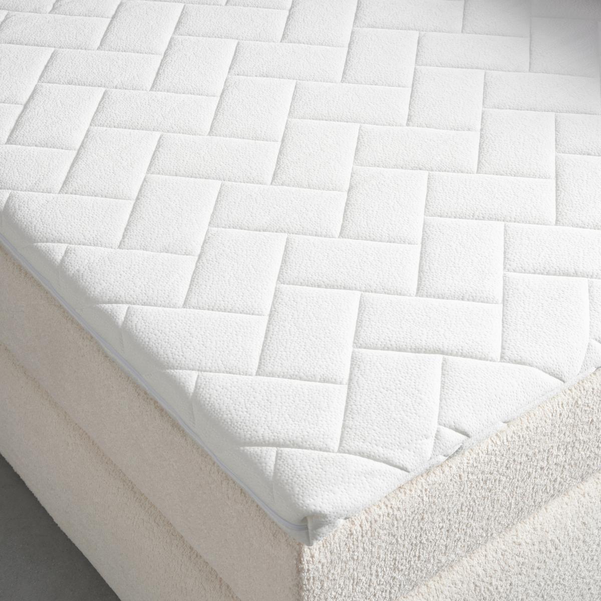 Boxspringbett in Weiss ca. 180x200cm - Weiss/Schwarz, Konventionell, Holzwerkstoff/Kunststoff (180/200cm) - Premium Living