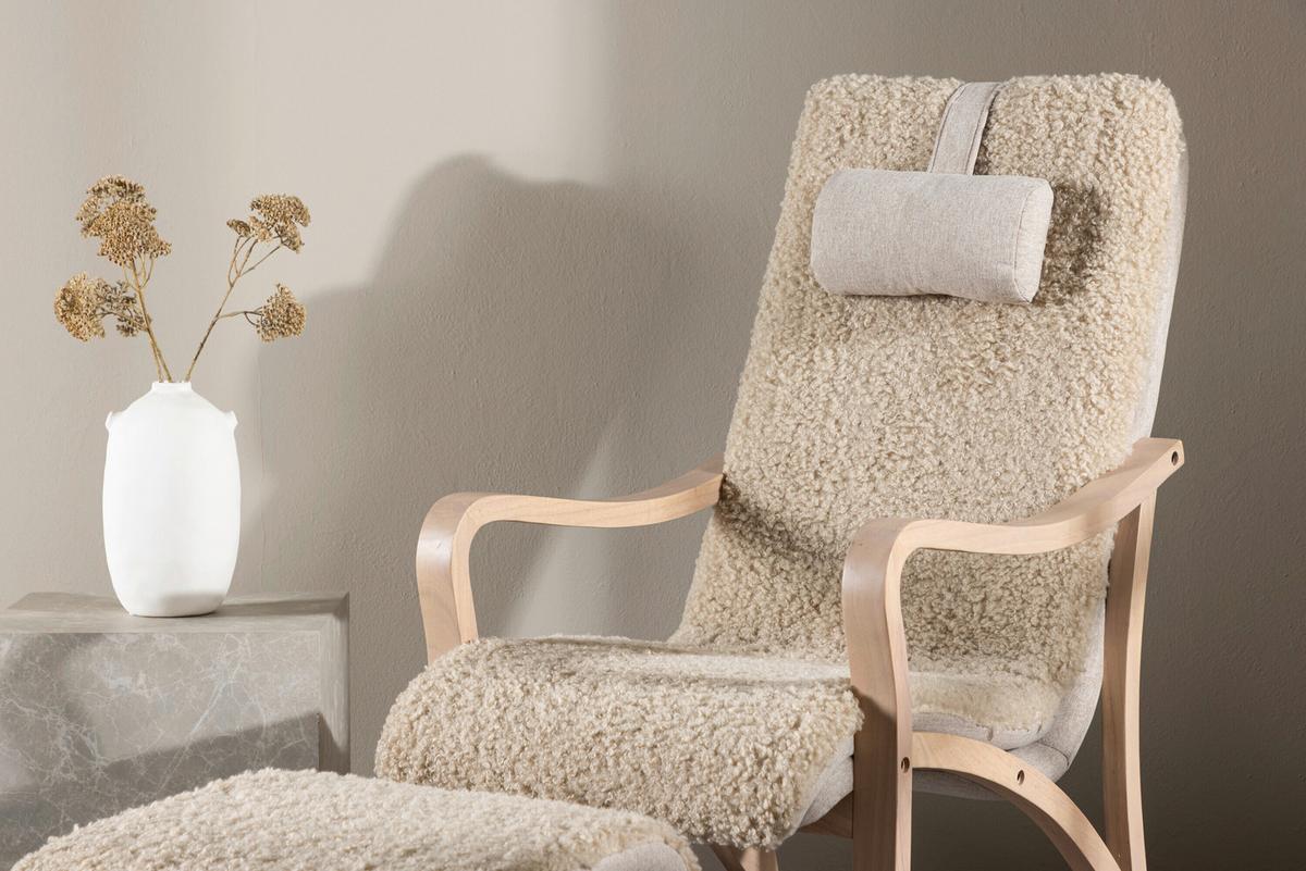 Armlehnstuhl Faro Beige - Eichefarben/Beige, MODERN, Holz/Textil (60/107/89cm) - Livetastic