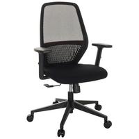 Pisarniški Stol Carlow I, Črna - črna, Basics, umetna masa/tekstil (65/98/65cm) - MID.YOU