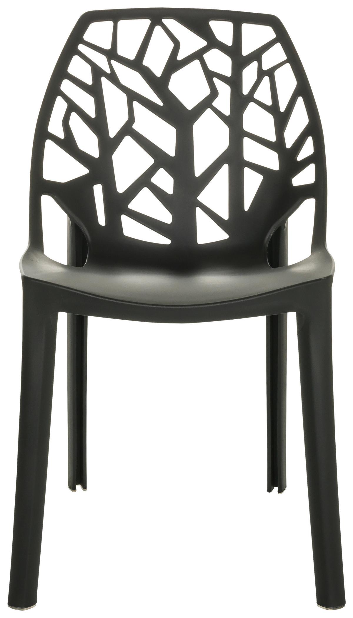 Stol Artifo Tri, Črna - črna, Basics, umetna masa (47/80/56cm) - MID.YOU