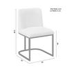 STOEL LIARA - Lichtgrijs/Zwart, Modern, Hout/Textiel (52/81,5/57cm) - Bessagi Home