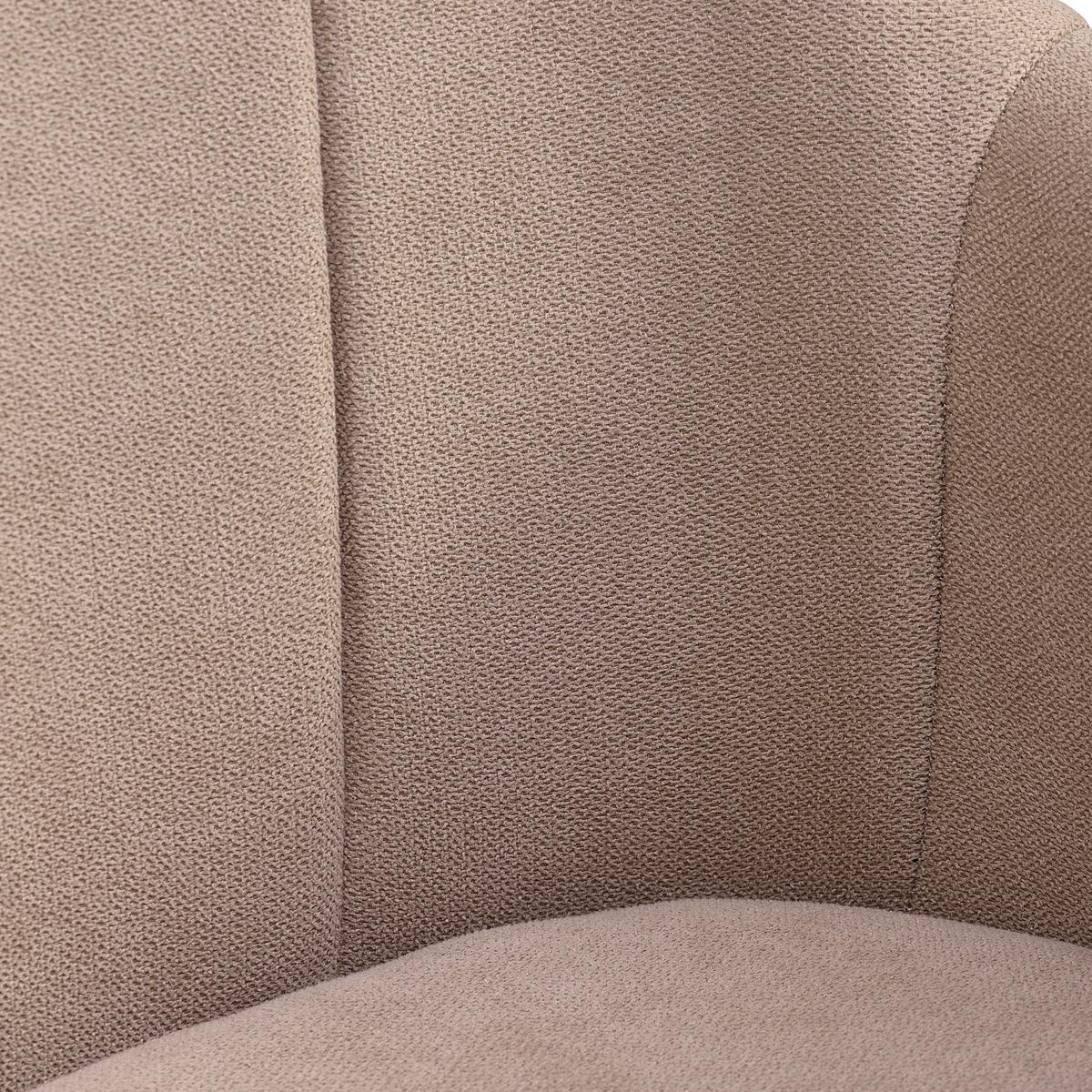 KRZESŁO Z PODŁOKIETNIKAMI ADELINA - czarny/cappuccino, Lifestyle, metal/tkanina (56/87/60cm) - MID.YOU