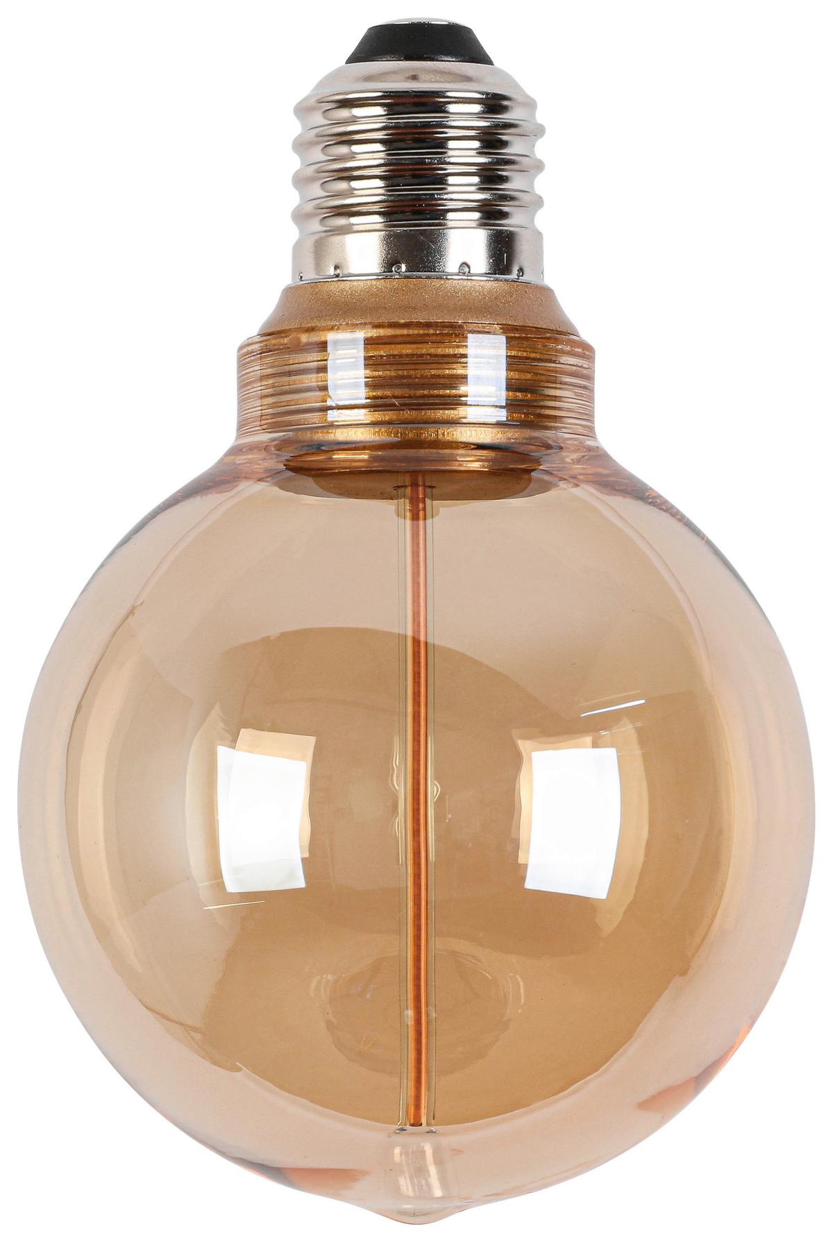 LED-Leuchtmittel Bernsteinfarben max. 2 Watt - Bernsteinfarben, KONVENTIONELL, Glas/Metall (8/8/12,2cm) - Mömax