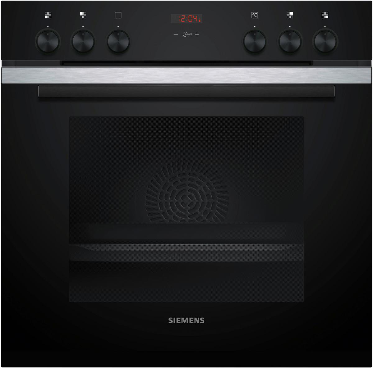 Herdset EQ211KB11 - Edelstahlfarben/Schwarz, MODERN, Metall (60cm) - Siemens