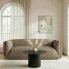 SOFFA HEVI - svart/mocca, Modern, trä/textil (197/73/86cm) - Bessagi Home