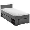 Bett Azurro 2-90 Anthrazit - Anthrazit, MODERN, Holzwerkstoff (90/200cm) - Mömax