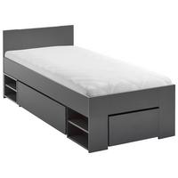 Bett Azurro 2-90 Anthrazit - Anthrazit, MODERN, Holzwerkstoff (90/200cm) - Mömax