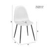 STOL LIO - beige/svart, Modern, metall/trä (43/86/55cm) - Bessagi Home