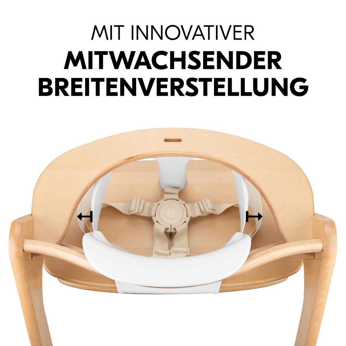 SIEDZISKO DO WYSOKIEGO KRZESŁ HIGHCHAIR BABY SEAT - biały, Basics, tworzywo sztuczne (32,5/32/34,5cm) - Hauck