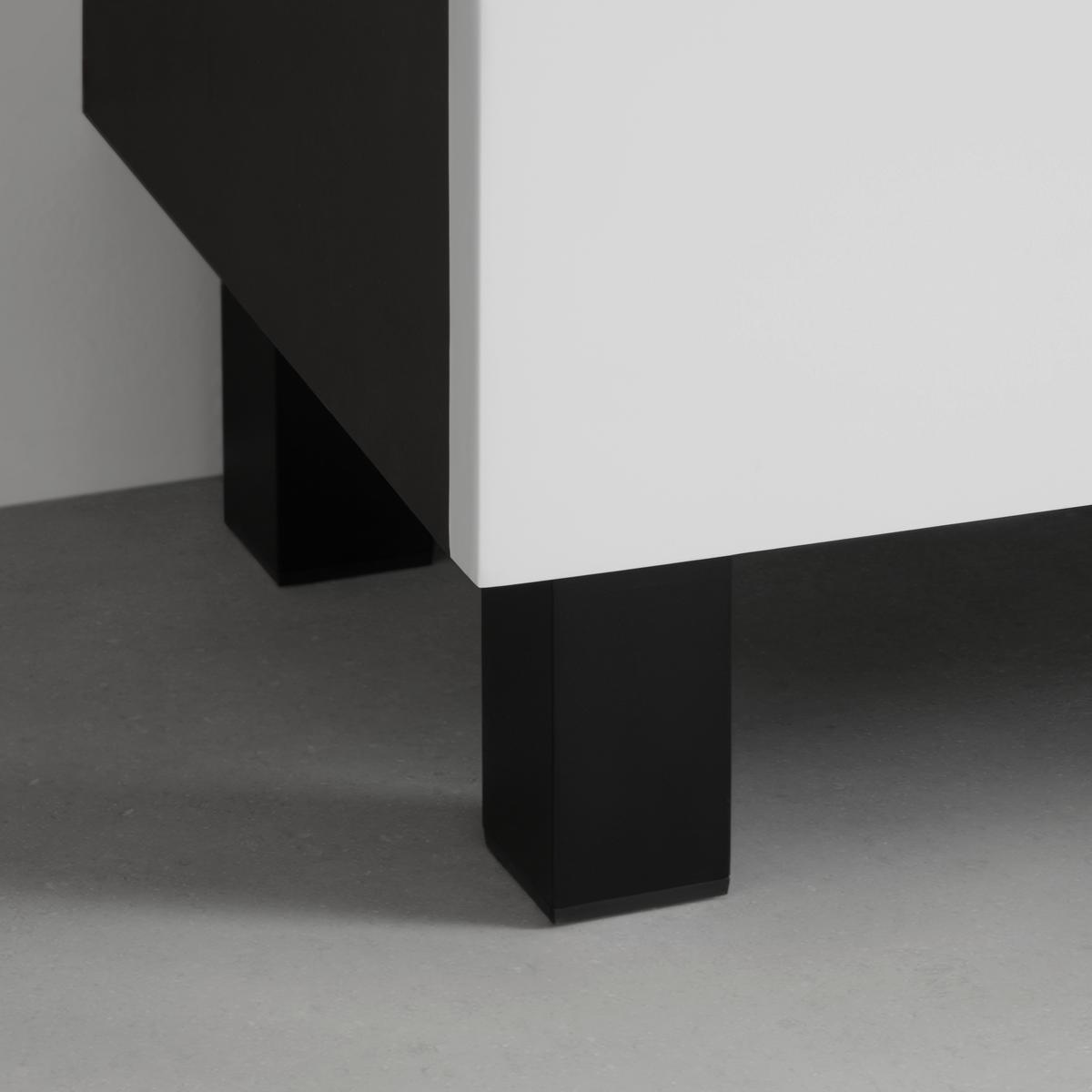 meuble bas in Schwarz/Weiß - noir/blanc, Modern, matériau de bois (40/100/30cm) - Mömax