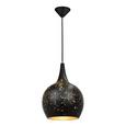 Hängeleuchte Alma, max. 42 Watt - Goldfarben/Schwarz, MODERN, Kunststoff/Metall (20/138,5cm) - MÖMAX modern living