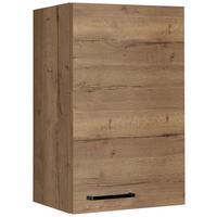 Küchenoberschrank Structura Eichel dunkel - Eiche dunkel/Schwarz, MODERN, Holzwerkstoff/Metall (45/72/35cm) - Nobilia