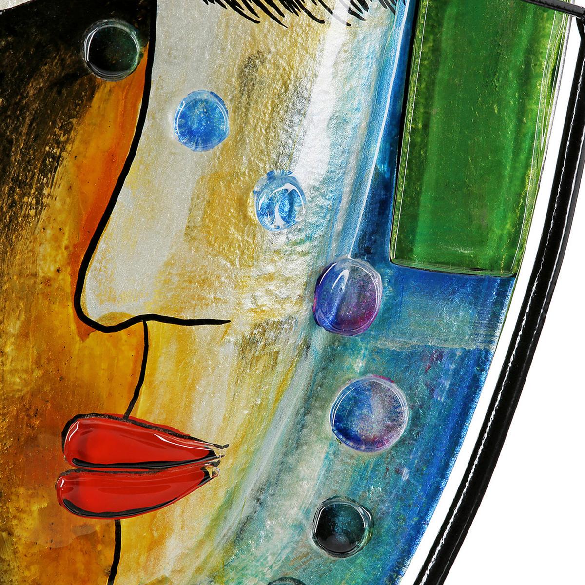 Bodenvase Veronique Multicolor - Multicolor, LIFESTYLE, Glas/Metall (29/49/10cm)