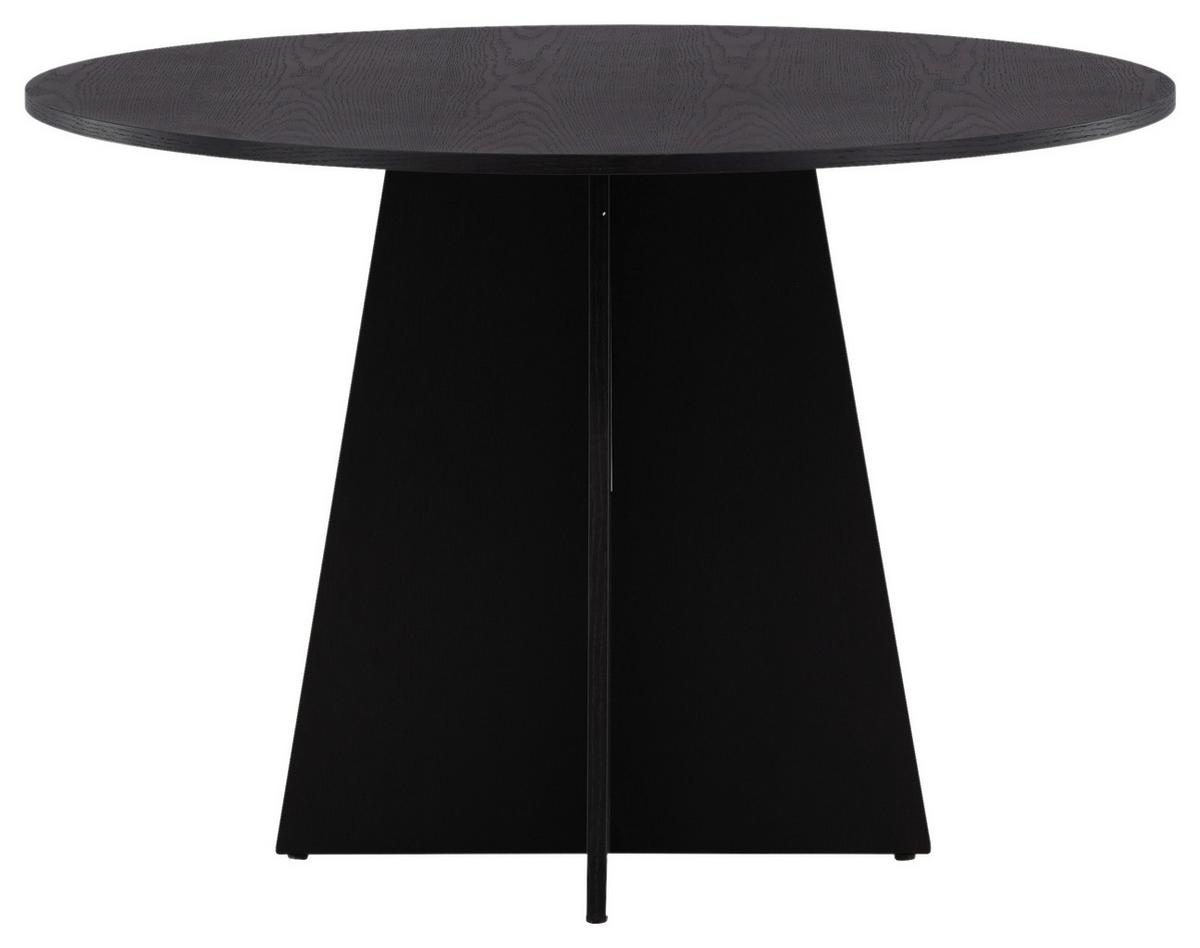 ESSTISCH BOOTCUT - Schwarz, Design, Holz (110/110/75cm) - Livetastic