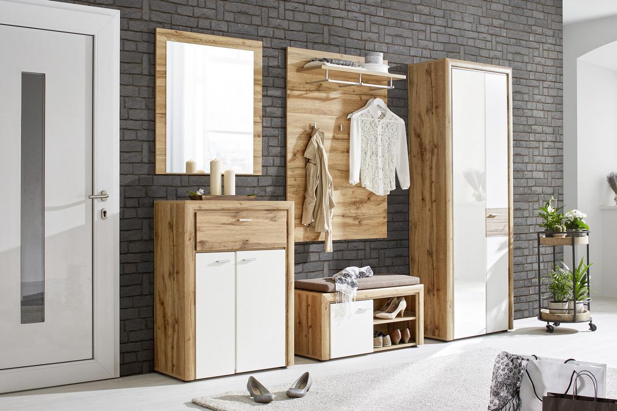 Servirni Voziček Justus - črna/naravne barve, Trendi, kovina/les (40,5/89cm) - Premium Living