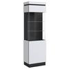Vitrina Campania - bijela/antracit, Trend, staklo/drvni materijal (60,1/200,5/40cm) - Modern Living