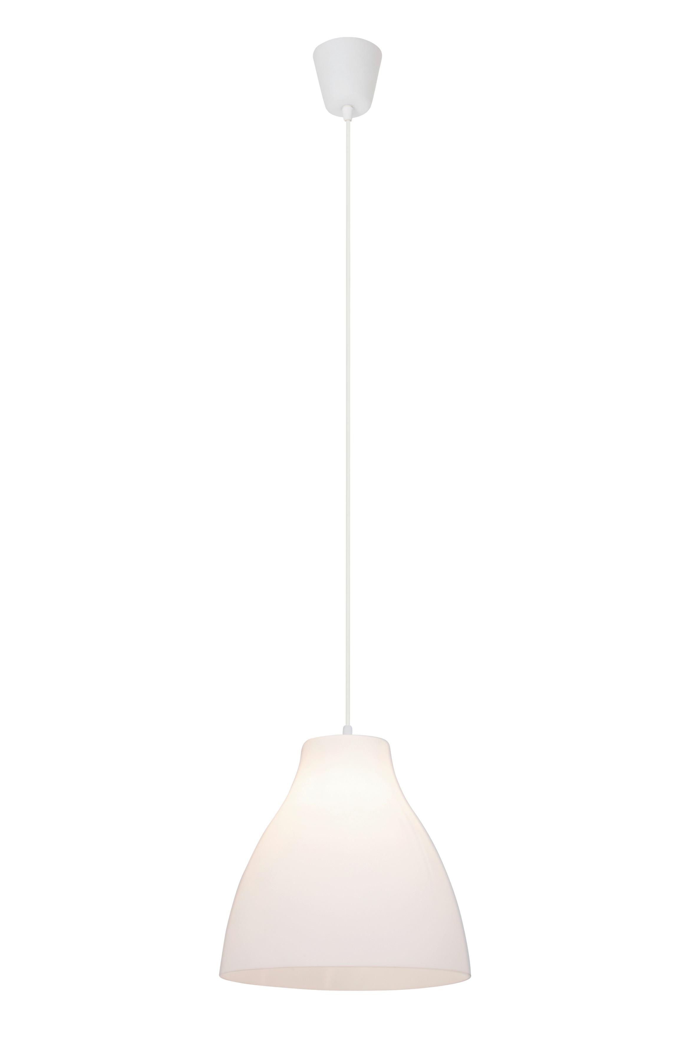 Hängeleuchte Bizen Weiß max. 60 Watt - Weiß, Basics, Kunststoff (28/50cm) - Brilliant