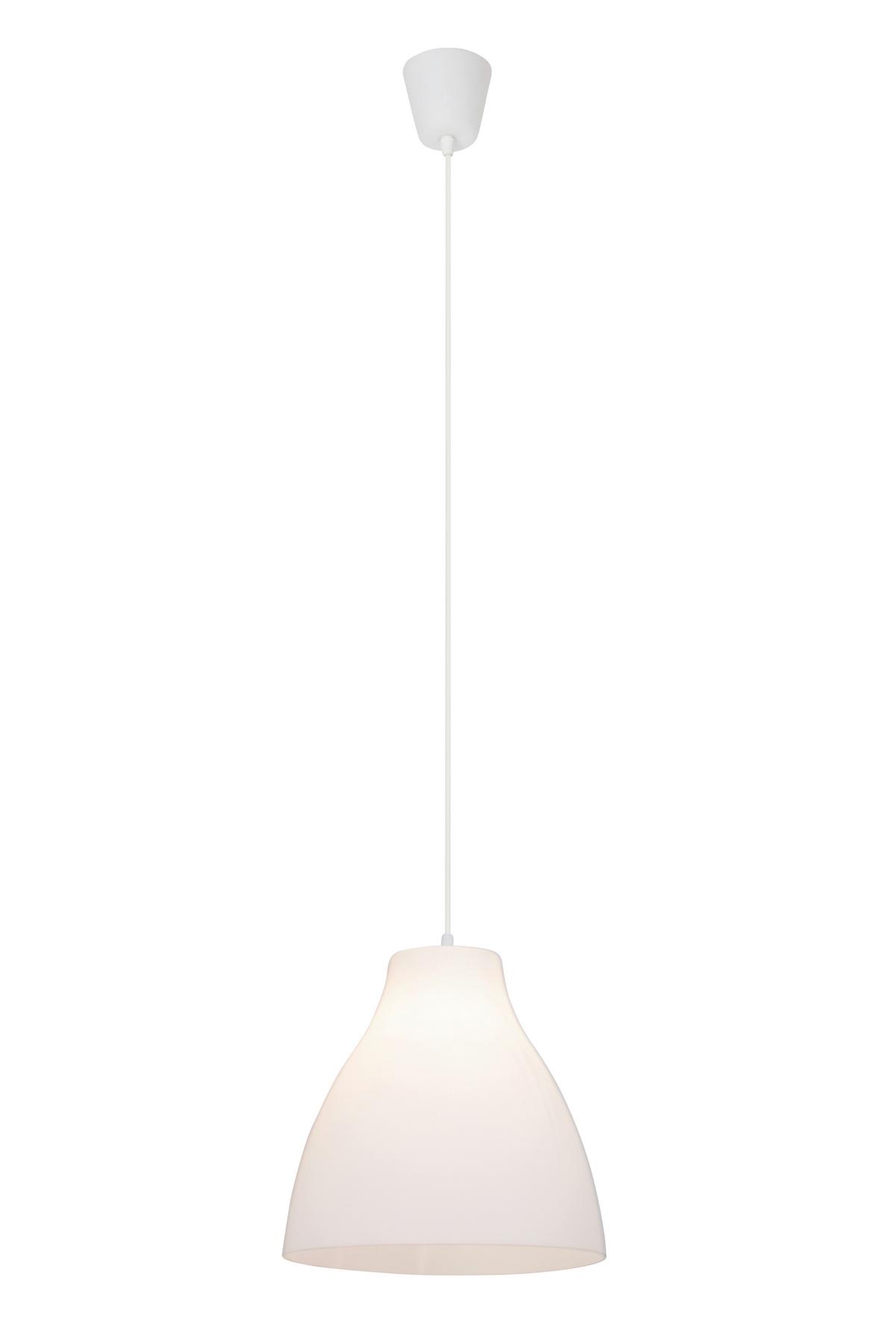 Hängeleuchte Bizen Weiß max. 60 Watt - Weiß, Basics, Kunststoff (28/50cm) - Brilliant