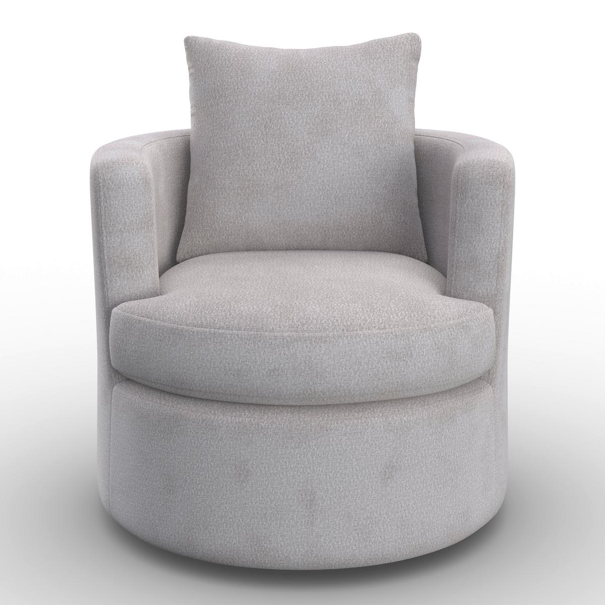 Sessel Marieta Chenille Greige - Greige/Beige, MODERN, Holz/Textil (76/84/78cm)
