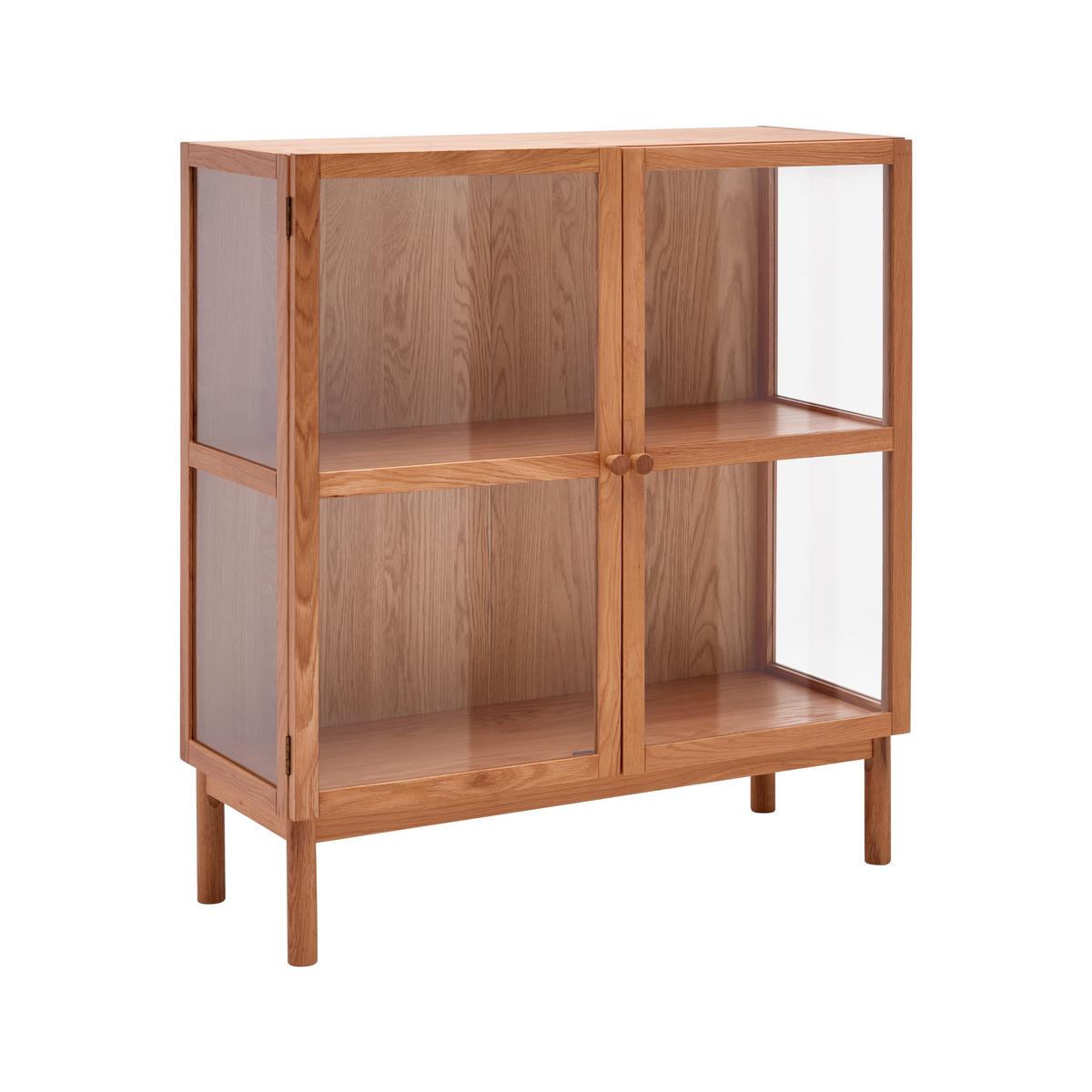 Komód Abir - tölgyfa színű, Modern, karton/Üveg (100/110/40cm) - Mömax
