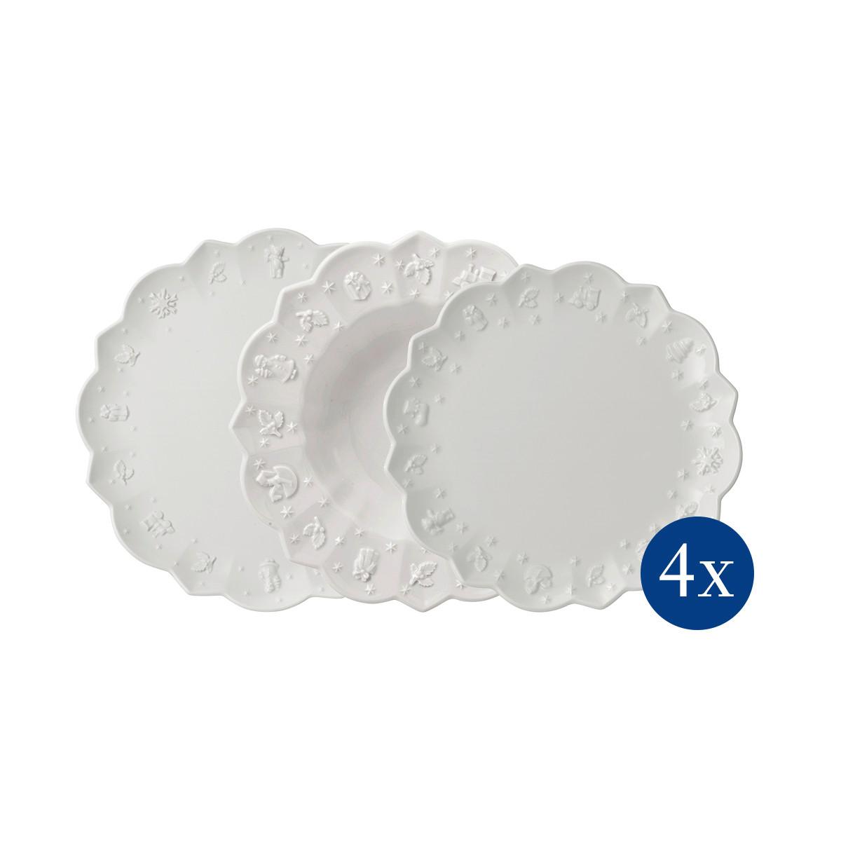 ZESTAW TALERZY 14-8658-8816 VILLEROY & BOCH - biały, Basics, ceramika - Villeroy & Boch