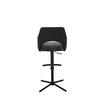 BARPALL VALLETTA - svart/antracit, Klassisk, metall/textil (57/92-119/52cm) - Premium Living
