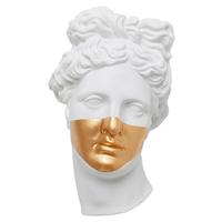DEKORACJA ŚCIENNA APOLLO - biały/kolor złoty, Design, tworzywo sztuczne (26/41,5/19cm) - Kare-Design
