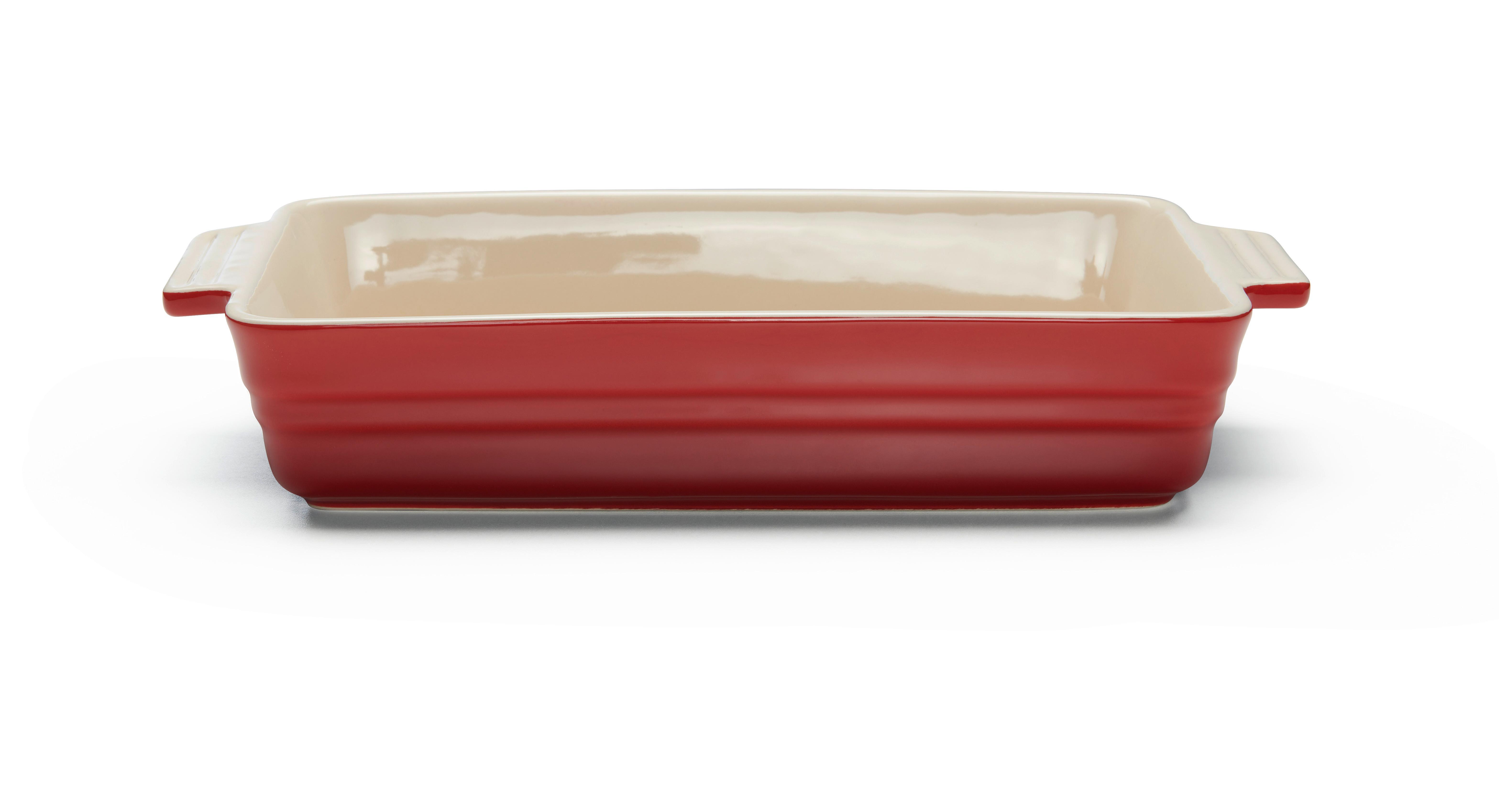 Auflaufform Elisa L Rot - Rot, Konventionell, Keramik (37,7/20,9/6,9cm) - Modern Living