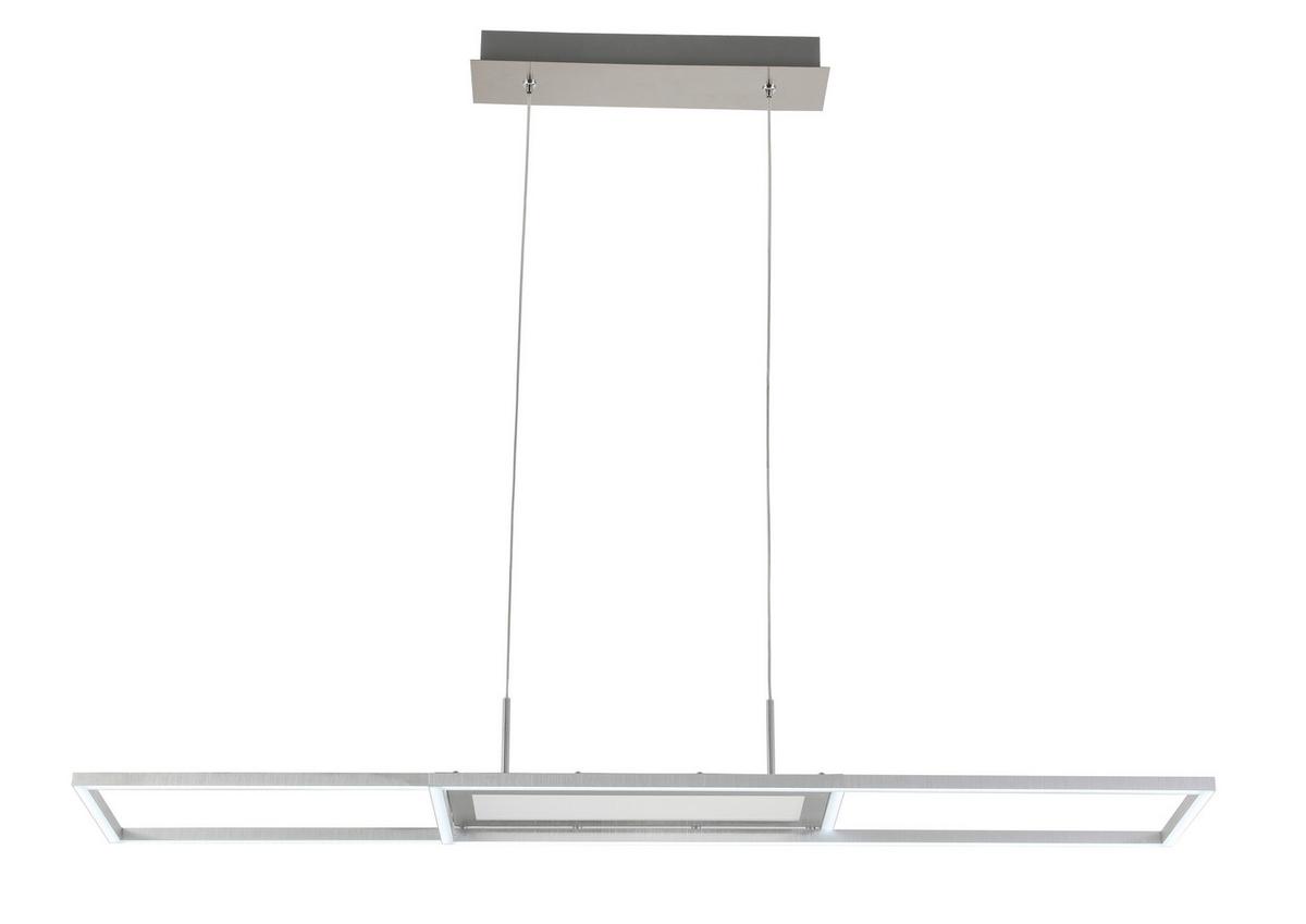 LAMPA WISZĄCA LED NOYA *SBN*SH* - kolor aluminiowy, Trend, tworzywo sztuczne/metal (105/27cm) - Novel