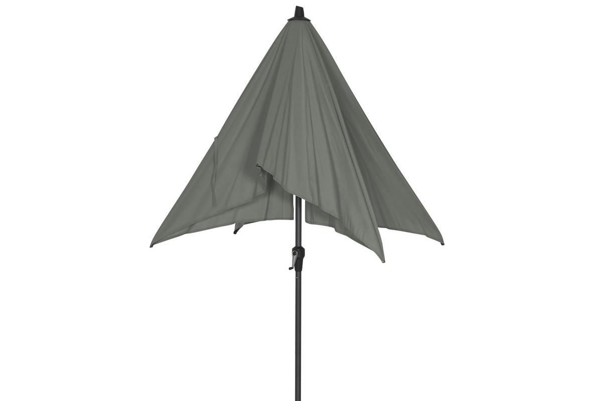 Sonnenschirm Anthrazit/ Olivgrün ca. 250x238x200 cm - Anthrazit/Olivgrün, KONVENTIONELL, Textil/Metall (250/200cm) - Siena Garden