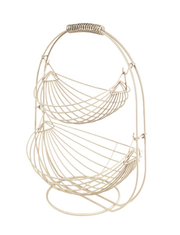 Fructieră Dirk - gri, Modern, metal (35/27/43cm) - Mömax