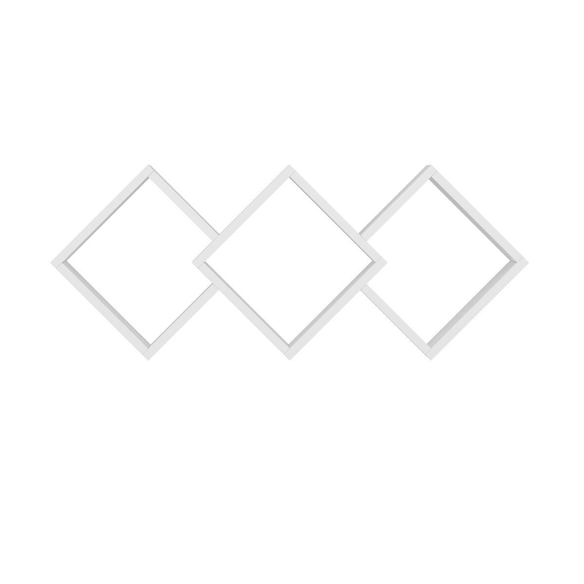 WANDREGAL GALAXY WANDREGAL - Weiss, Design, Holzwerkstoff (102/42/20cm) - Livetastic